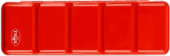 Пенал для акварели металлический Гамма, 21 кювета, красный